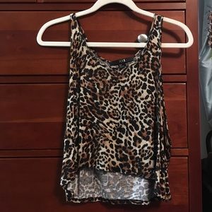 Forever 21 Leopard Print Tank Top Size S - EUC